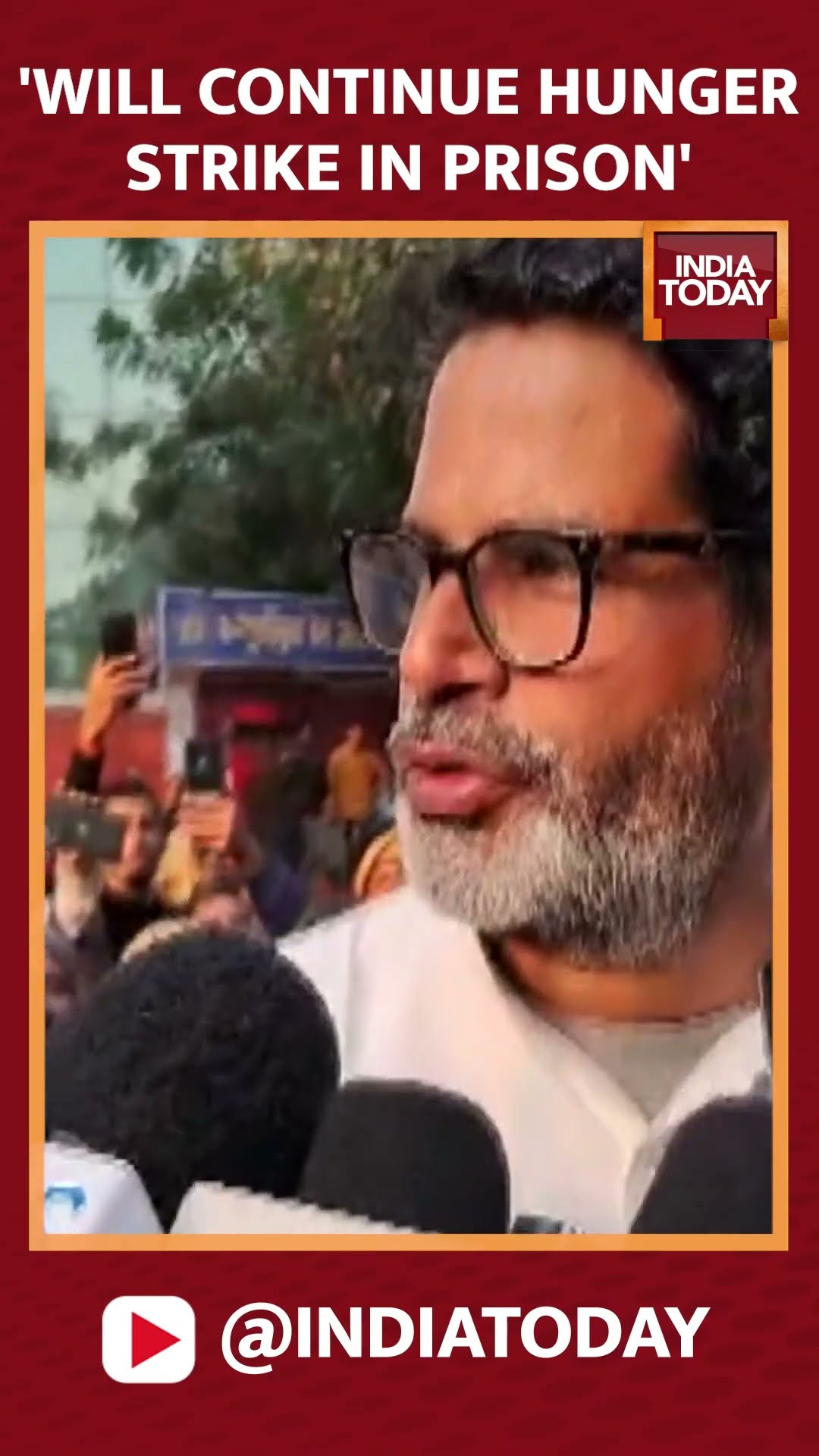 Prashant Kishor's Statement From Bihar Says, Will Continue Hunger Strike In Prison #shorts