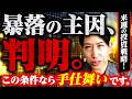 暴落超変動相場の主因。判明。この条件なら株、全て手仕舞いです。来週の投資戦略!