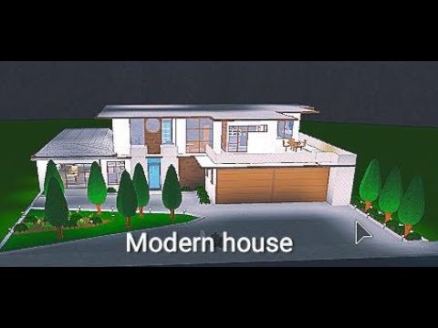 Bloxburg 180k Modern House Speed Build Youtube