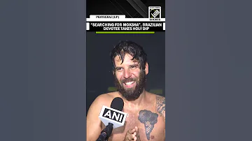 Searching For Moksha Brazilian Devotee Takes Holy Dip At Maha Kumbh 2025 