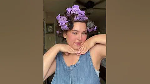 Hot Roller tutorial with  Conair Waves and Volume Hot Rollers Available at @amazon