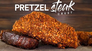 They said PRETZEL makes the best steak CRUST, so we tried!