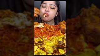Whole Chicken Biryani And Chicken Gizzard Curry Eating shortsvideo shortsvideoviral ytshorts