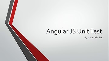 Angular JS Unit Test