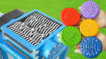 EXPERIMENT COLORFUL COOKIE VS SHREDDER