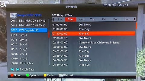 FTA Satellite Channels that have an Electronic Program Guide - EPG