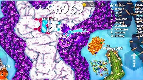 Snake io high score 🐍 I Reached 100,000++ Score Points in Snake.io 🐍 KSA SNAKE GAME