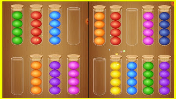 color ball sort wooden puzzle -all levels gameplay android/ios (level 23-30)