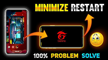 Free Fire Minimize Restart Problem | Free Fire Restart Problem | Free Fire Max Minimize Restart
