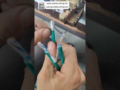 Metal Shielding Net Cutting Machine For Fast and Safe Cable Processing Without Core Damage