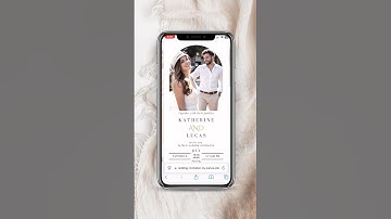 Minimalist Gold Wedding Invite – Editable Canva Template + RSVP ✨ #weddinginvitation #shorts