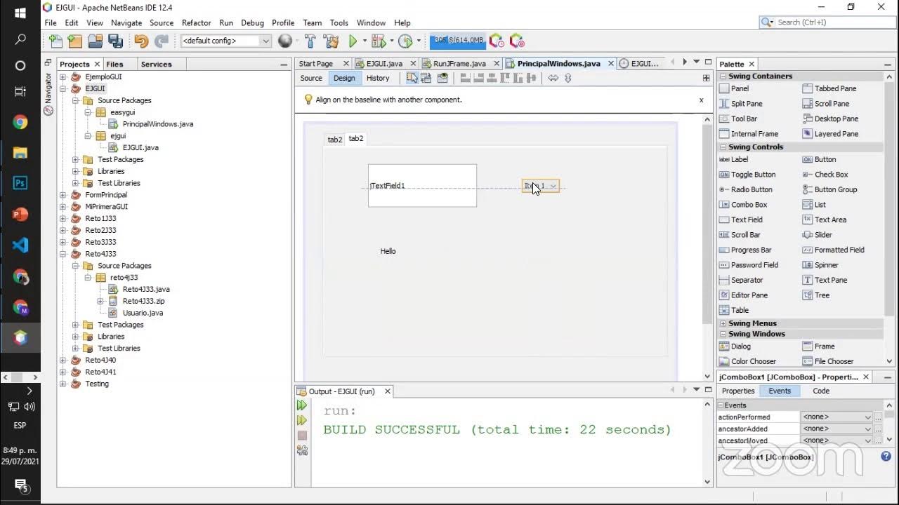 Interfaces JAVA Swing - YouTube