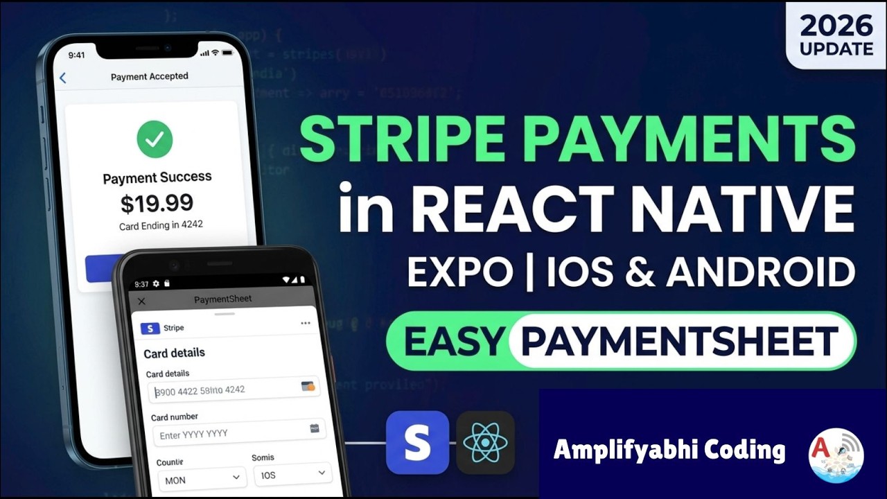 🔥 Stripe Card Payments in React Native (Expo) | iOS & Android ...
