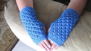 Angel Stitch Fingerless Gloves - Finger less Crochet Gloves - Crochet gloves Tutorial - Right handed