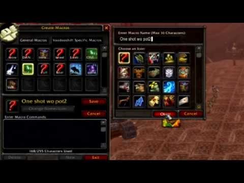 World of Warcraft How To One Shot Macro - YouTube