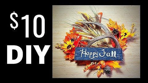 DIY Fall Antler Wreath | Rustic Deer Decor | Budget Friendly Dollar Tree DIY