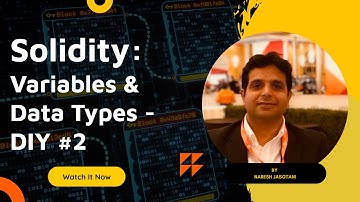 Solidity - Variables & DataTypes  - DIY #2