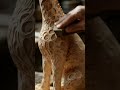 "Carving a Graceful Giraffe from Maple Wood 🦒🪵