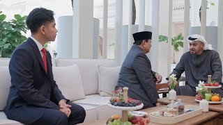 Bertemu di Abu Dhabi, Prabowo dan Gibran Sampaikan Salam dr Presiden Jokowi pd MBZ