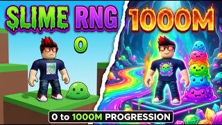 0 to 1000M PROGRESSION in SLIME RNG! 🤯 | Roblox Noob to Pro