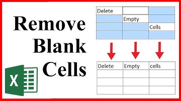 How to remove blank or empty cells in microsoft excel