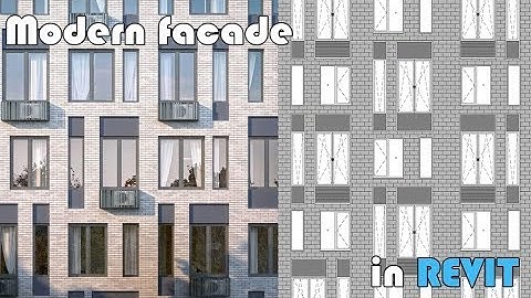 Learn Revit in 5 minutes: Modern facade #1