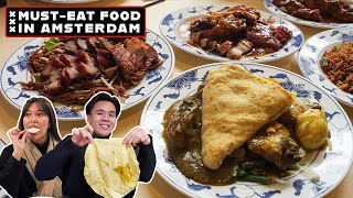 AMSTERDAM FOOD TOUR | Trying out INDONESIAN and SURINAMESE FOOD!