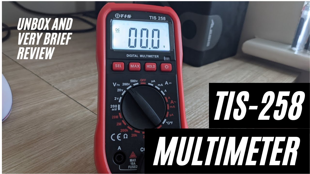 Toolstation TIS 258 Digital Multimeter Unboxing and brief look YouTube