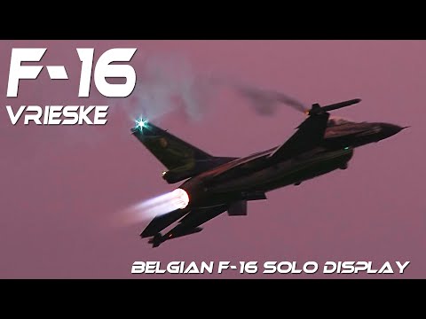 F-16 4K UHD F16 Belgian Air Force Solo Display by Vrieske  with his Dreamviper