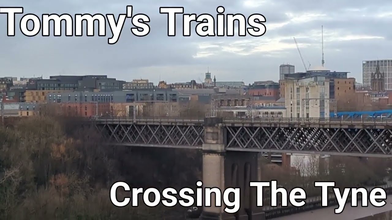 Trains Crossing The River Tyne