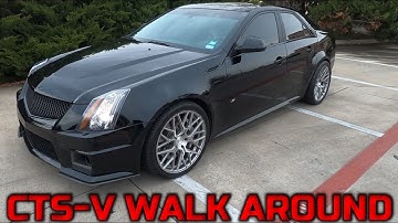 CTS-V Walk Around. Tinted Tail lights, Painted Trim, Rohana Wheels.