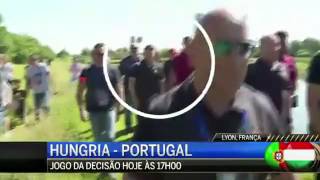 Ronaldo jette le micro d'un journaliste dans l'eau