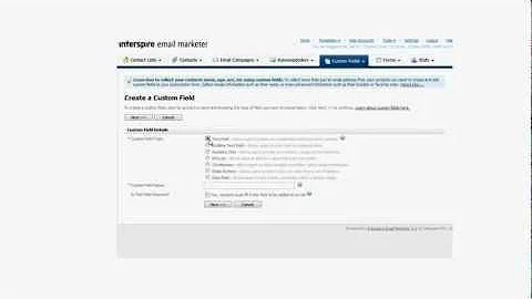 Extreme Autoresponder - Create Custom Fields