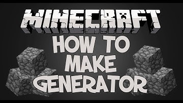 Minecraft: How To Make A Cobblestone Generator [EASY] (Minecraft 1.8/1.7.4/1.7.2) 2014