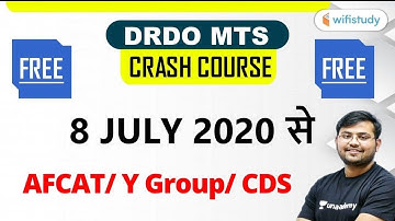DRDO MTS 2020 Maths Free Crash Course by Sahil Sir | Starting From 8 July 2020