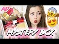 AVERAGE GIRL TRIES MYSTERY BEAUTY BOX - FIRST IMPRESSIONS | LUCY WOOD