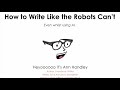 AI and Writing - Keynote speech