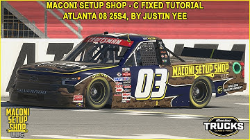 iRacing Maconi C-Fixed Trucks Atlanta 08 (Echo Park) Guide to Qualifying and Race 25S4