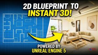 Transform 2D Floor Plans to Photorealistic 3D in Minutes | Web to Unreal Engine Pipeline
