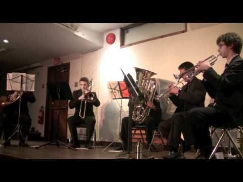 ECHO BRASS QUINTET on HORNBY ISLAND pt 3 : QUINTET NO.1 by VICTOR EWALD