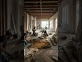 Modern Living Room With Wood Epoxy Floor Room Renovation #renovation #shorts
