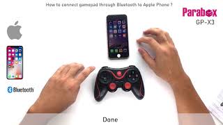 GP-X3 - How to connect iPhone through Bluetooth # Gamepad # Malaysia # X3 screenshot 3