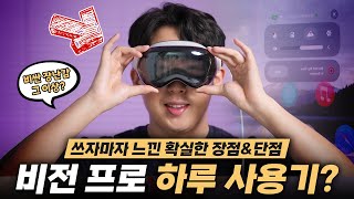 애플 비전 프로 하루 사용기. 명확한 장점과 단점은? | Vision Pro 2편