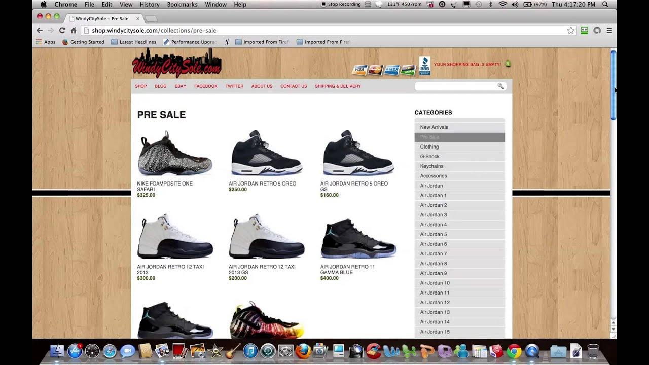 LEGIT SNEAKER WEBSITES BY "Jays4Lyfe" YouTube