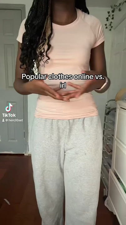 Popular clothes online vs. irl! #outfitideas #outfitinspo #outfitideas #lululemon #haul
