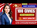 2025 random 100 civics questions and answers - U.S. citizenship interview I N400 Interview #usa #us