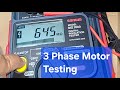 How to test start and end winding terminal of 3 phase motor | IR testing | Diagram wye delta battery