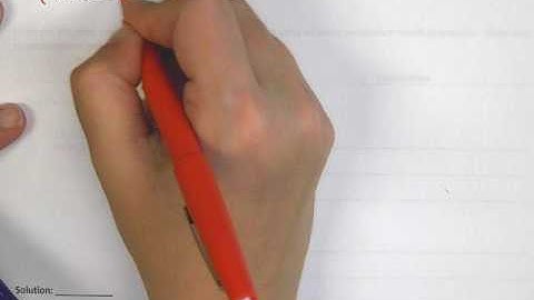 Algebra 1 Section 6.4 Video