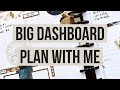 Plan With Me | Big Dashboard Happy Planner | Hustle and Heart & Abstract Watercolor | January 2022