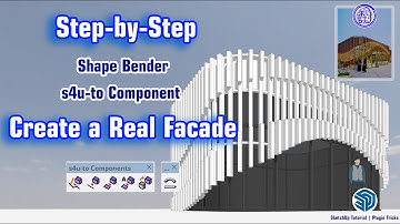 Step by Step Create a real Façade in SketchUp | Plugin Tricks